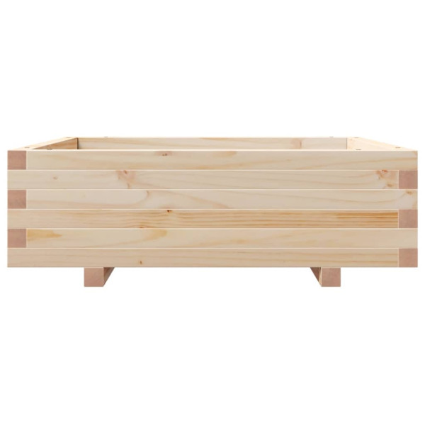 Jardinera de madera maciza de pino 80x80x26.5 cm M 5