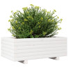 Jardinera de madera maciza de pino blanco 70x40x26.5 cm 4