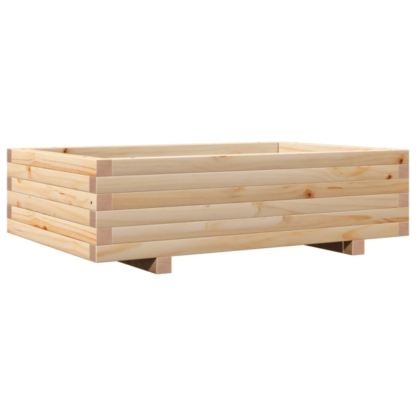 Jardinera de madera maciza de pino 90x60x26.5 cm M 2