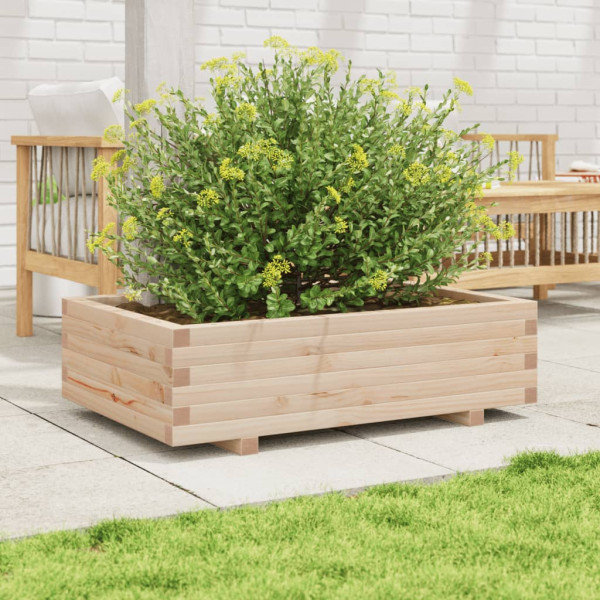 Jardinera de madera maciza de pino 90x60x26.5 cm M 3