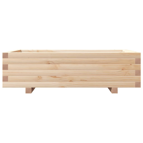 Jardinera de madera maciza de pino 90x60x26.5 cm M 5