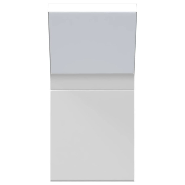 Candeeiros parede LED p/ exterior 2 pcs alumínio fundido branco M 5