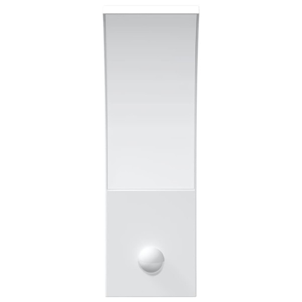 Candeeiros parede LED exterior c/ sensor 2 pcs alumínio branco M 5