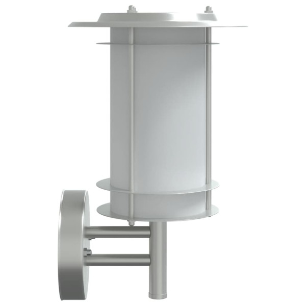 Aplique de exterior de acero inoxidable plateado M 5