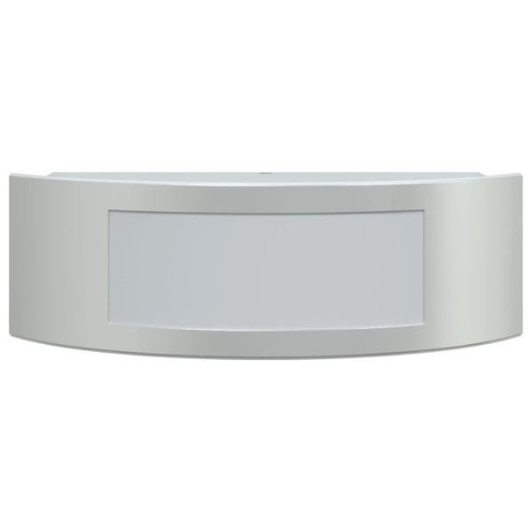 Apliques de exterior 2 unidades acero inoxidable plateado M 4