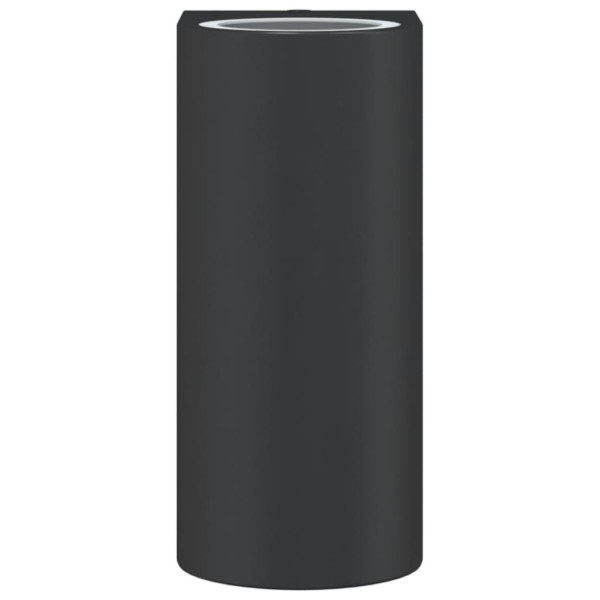 Candeeiros de parede para exterior 2 pcs alumínio fundido preto M 4