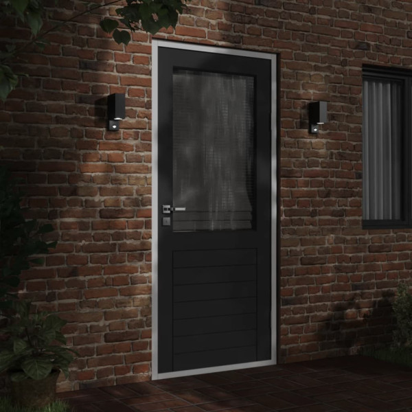 Lámpara de exterior con sensor aluminio fundido a presión negro M 3