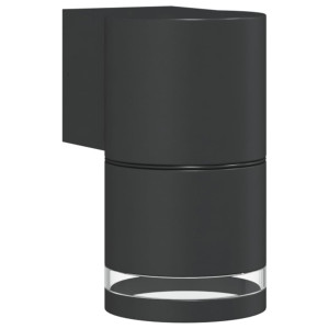 Lámpara de pared de exterior aluminio fundido negro H