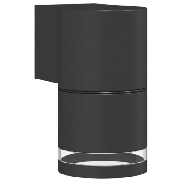 Lámpara de pared de exterior aluminio fundido negro M 2