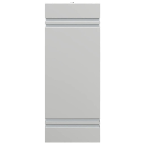 Aplique de exterior de acero inoxidable plateado M 4