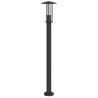 Lámpara de suelo de exterior acero inoxidable negro 100 cm 2