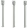 Lámparas de suelo de exterior 3 uds acero inoxidable 110 cm 2