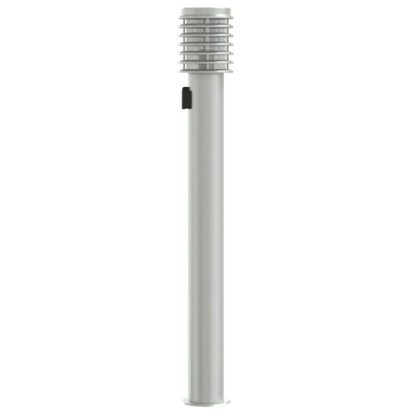 Lámparas de suelo exterior con enchufe 3 uds acero inox 110 cm M 5