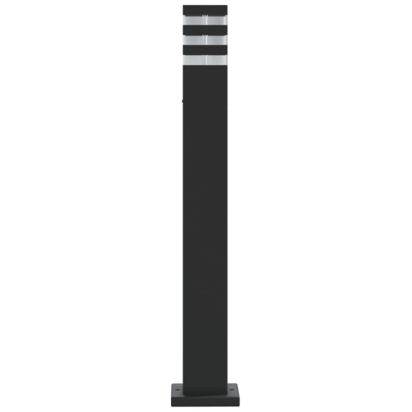 Lámpara de suelo de exterior aluminio negro 80 cm M 5