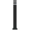 Candeeiro de chão para exterior 80 cm alumínio preto 5