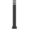 Lámpara de suelo de exterior con enchufe aluminio negro 80 cm 4