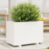 Jardinera madera maciza de pino blanco 70x40x49.5 cm 1