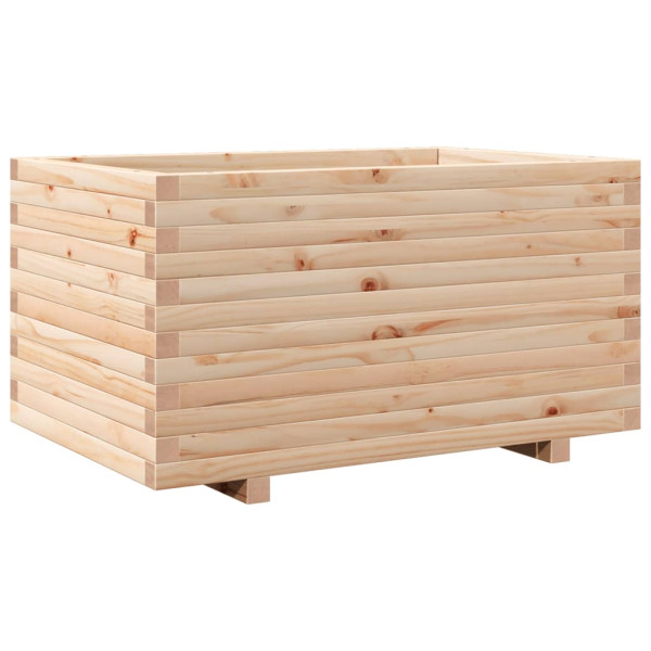 Jardinera madera maciza de pino 90x60x49.5 cm M 2