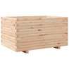 Jardinera madera maciza de pino 90x60x49.5 cm 2
