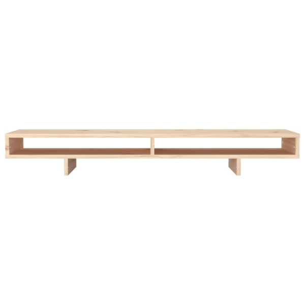 Soporte para monitor madera maciza de pino 100x27x14 cm M 5