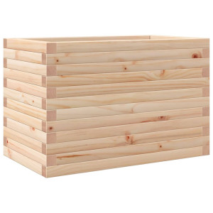 Jardinera madera maciza de pino 70x40x45.5 cm H