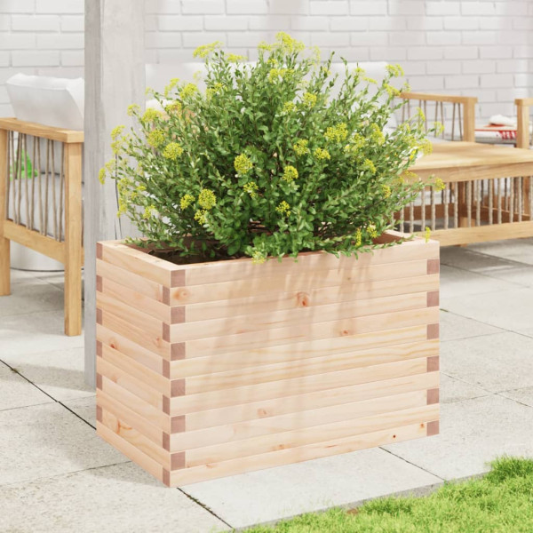 Jardinera madera maciza de pino 70x40x45.5 cm M 3