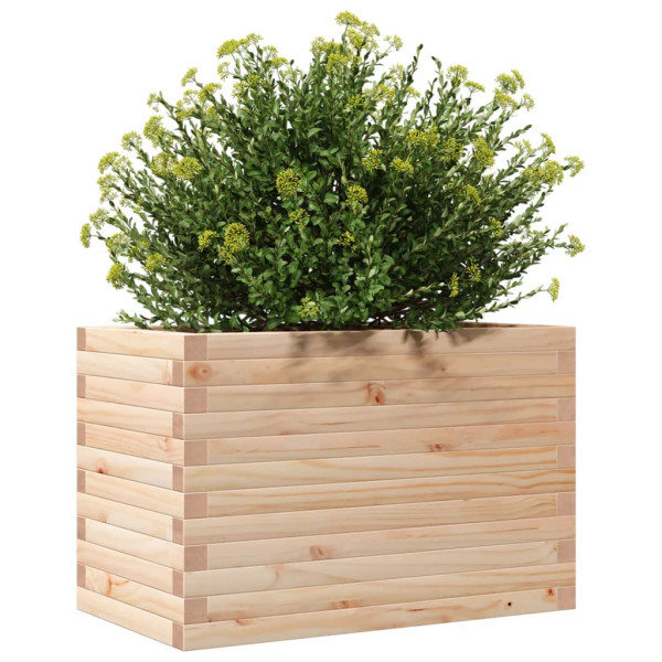 Jardinera madera maciza de pino 70x40x45.5 cm M 4