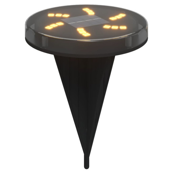 Luzes solares para exterior com espigões 12 pcs branco quente M 3