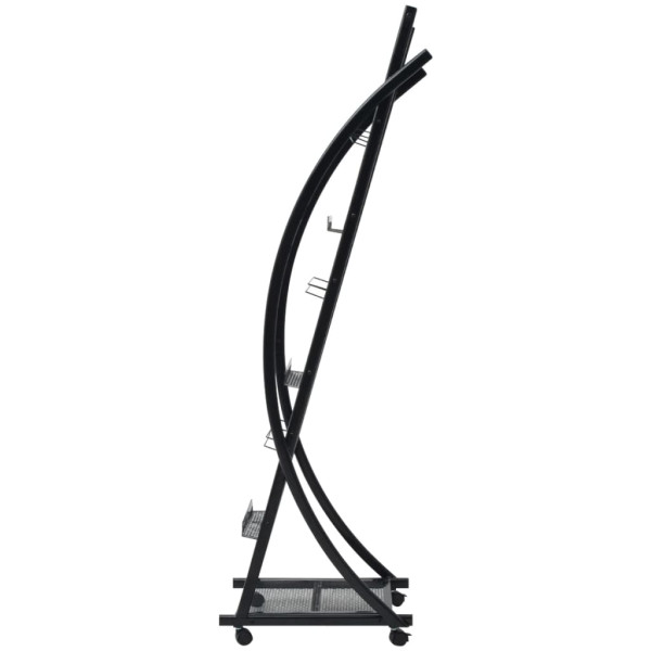 Revistero 40x32x131 cm negro A4 M 2