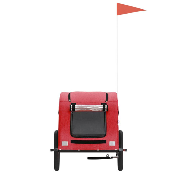 Reboque bicicleta animais tecido oxford/ferro vermelho M 4