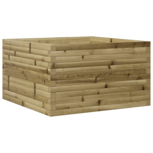Jardinera de madera de pino impregnada 80x80x45.5 cm H