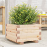 Jardinera de madera maciza de pino 40x40x26.5 cm 1