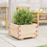 Jardinera de madera maciza de pino 40x40x26.5 cm 3
