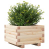 Jardinera de madera maciza de pino 40x40x26.5 cm 4