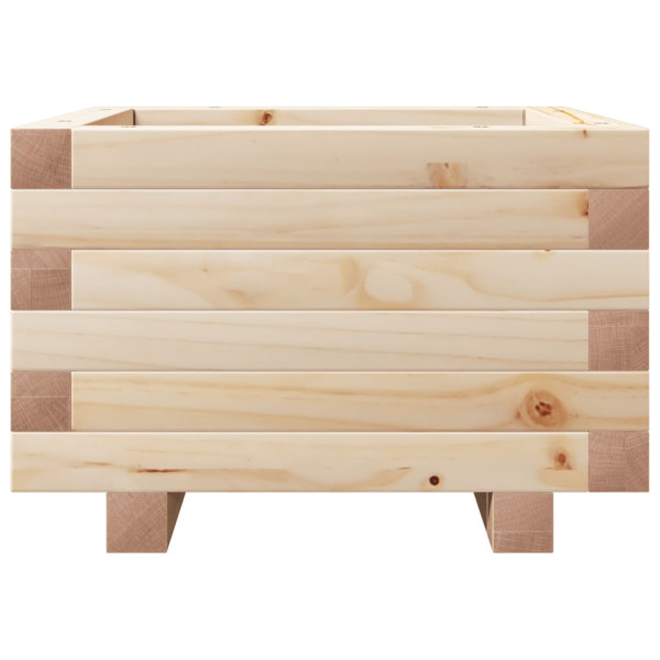 Jardinera de madera maciza de pino 40x40x26.5 cm M 5