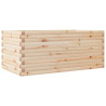 Jardinera de madera maciza de pino 110x60x45.5 cm 2