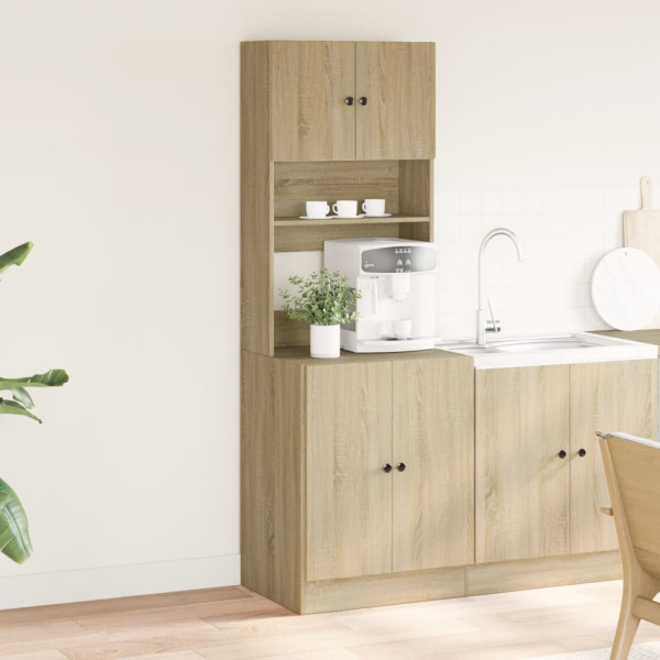 Mueble de cocina madera de ingeniería roble Sonoma 60x50x180 cm M 3