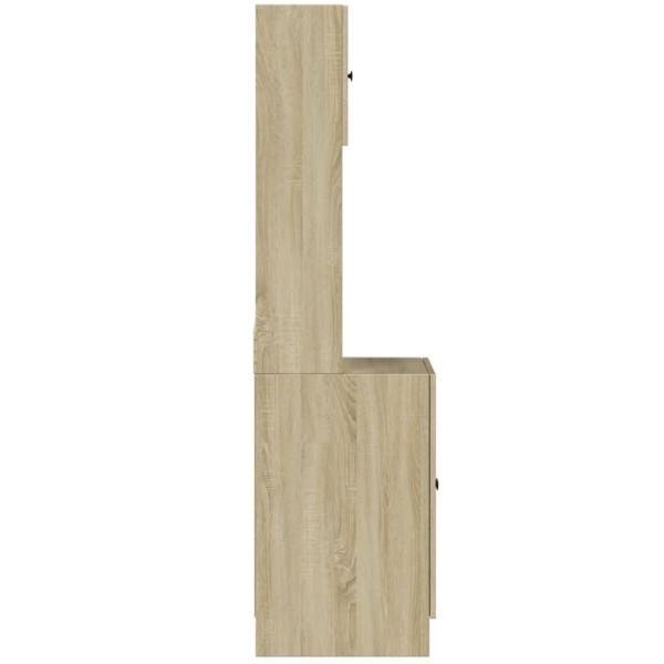 Mueble de cocina madera de ingeniería roble Sonoma 60x50x180 cm M 5