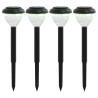 Luzes solares p/ caminhos c/ espigões 4 pcs branco quente e RGB 2