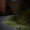 Luces solares suelo jardín con picos tierra blanco cálido 4 uds 1