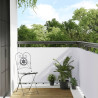 Toldo para balcón ratán sintético blanco 300x80 cm 1