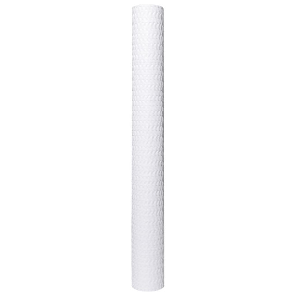 Toldo para varanda branco sintético rattan 300x80 cm M 4