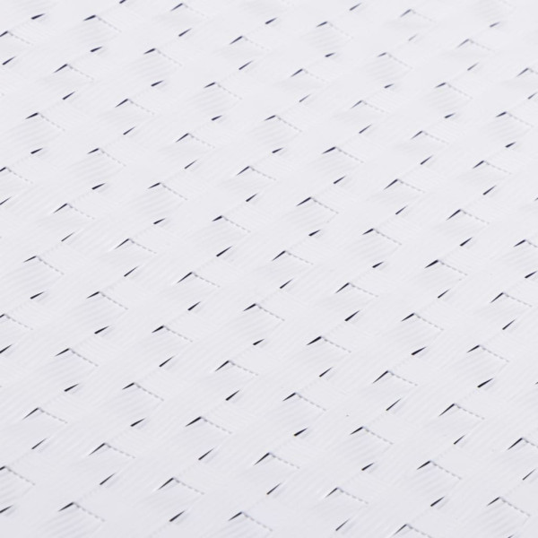 Toldo para balcón ratán sintético blanco 300x80 cm M 5