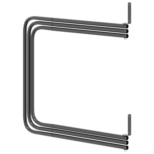 Soporte para manta de montura 3 brazos hierro negro M 5