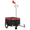 Reboque para bicicleta 45 kg ferro preto e vermelho 2
