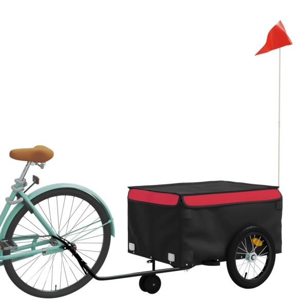 Remolque para bicicleta hierro negro y rojo 45 kg M 3