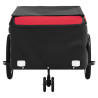Reboque para bicicleta 45 kg ferro preto e vermelho 5