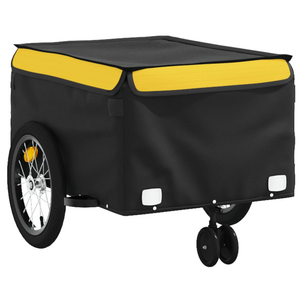 Remolque para bicicleta hierro negro y amarillo 45 kg M 4