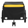 Reboque para bicicleta 45 kg ferro preto e amarelo 5