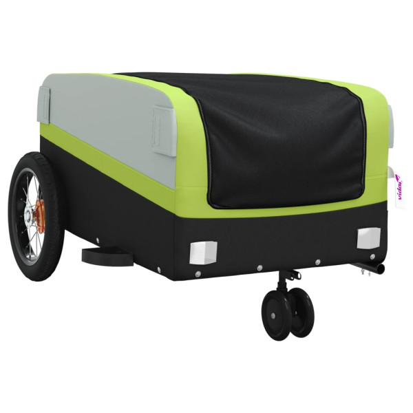 Remolque para bicicleta hierro negro y verde 30 kg M 4